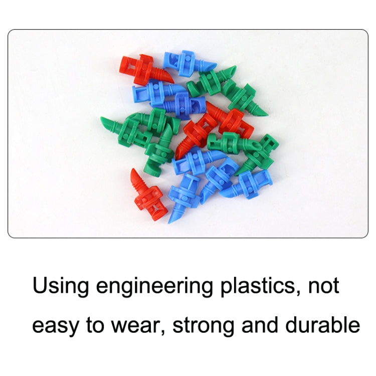 50pcs YK8510 Refraction Atomization Simple Micro-Sprinkler PE Pipe Irrigation Nozzle(Color Random Delivery)