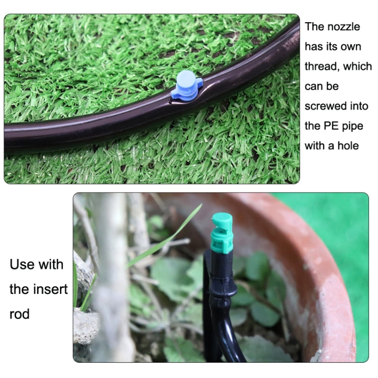 50pcs YK8510 Refraction Atomization Simple Micro-Sprinkler PE Pipe Irrigation Nozzle(Color Random Delivery)