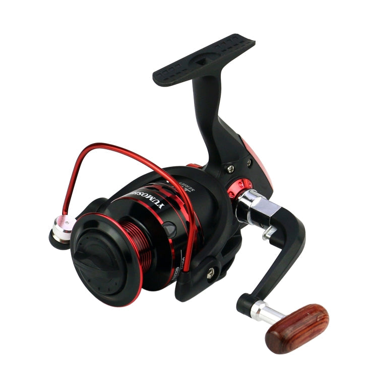 YUMOSHI JX3000 Wooden Handlebar Metal Head Fishing Reel Spinning Wheel