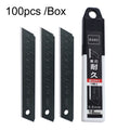 KAKC-18 Black Blade Cutter Blade 18mm Wall Cutter Blade, Specification: 100pcs /Box