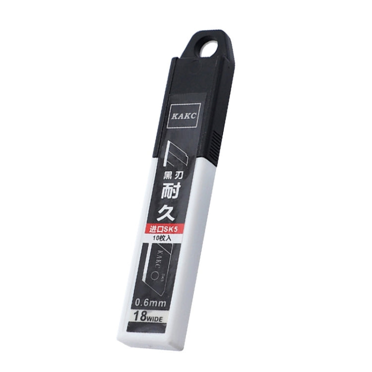 KAKC-18 Black Blade Cutter Blade 18mm Wall Cutter Blade, Specification: 10pcs /Box