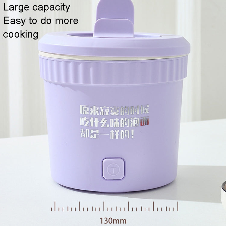 Multifunctional Electric Cooker One-piece Home Small Electric Cooker(UK Plug Rose Red)