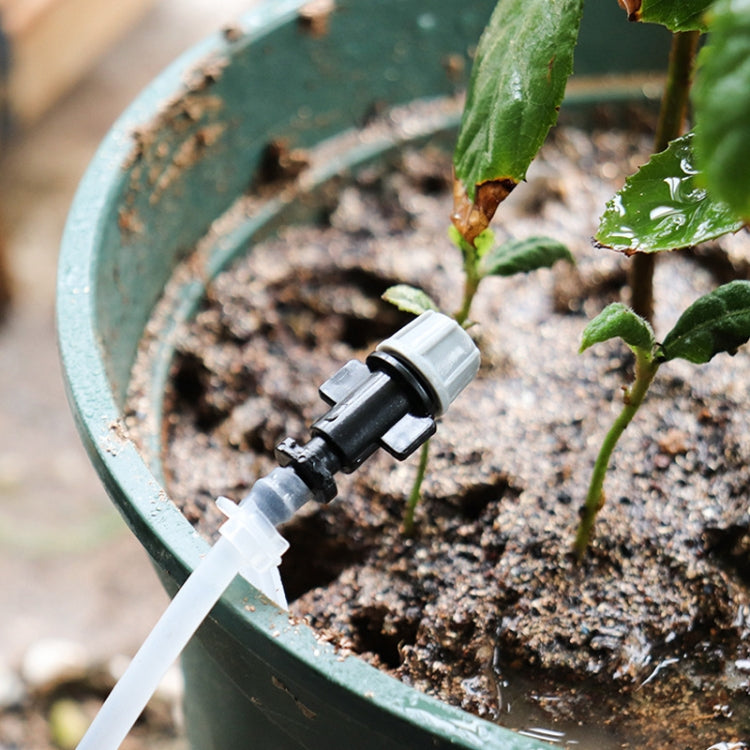 20pcs TF-118 Gardening Irrigation Drip Irrigation System Set Accessories 6mm Single Hook Connection 4/7mm Capillary (Orange)