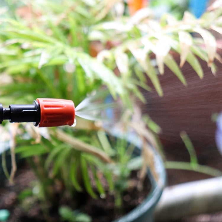 20pcs TF-118 Gardening Irrigation Drip Irrigation System Set Accessories 6mm Single Hook Connection 4/7mm Capillary (Orange)