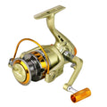 YUMOSHI JF6000 Spinning Fishing Reel 5.2:1 Gear Ratio Metal Spool Saltwater Fishing Tools