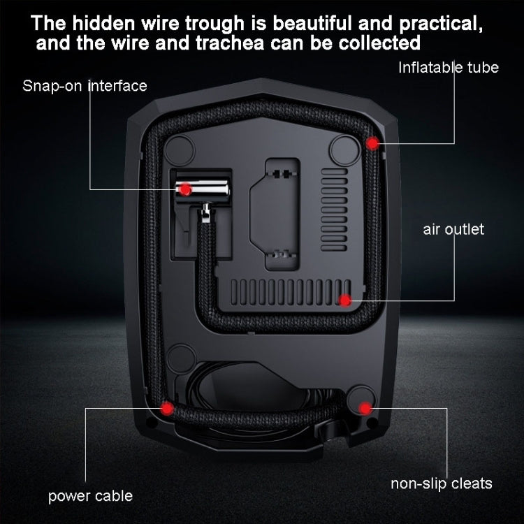 SUITU  ST-5002 DC 12V Car Air Compressor Tire Inflator 150 PSI Auto Air Pump Pointer Model+Toolbox