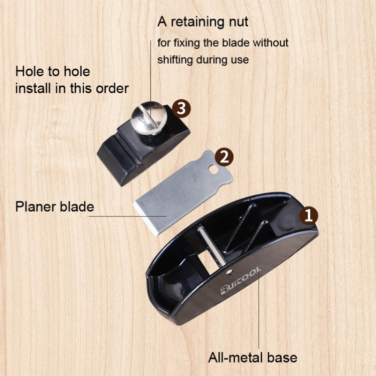 RUITOOL Small Woodworking Planer Metal Short Planer Edge Trimming Chamfer Planer