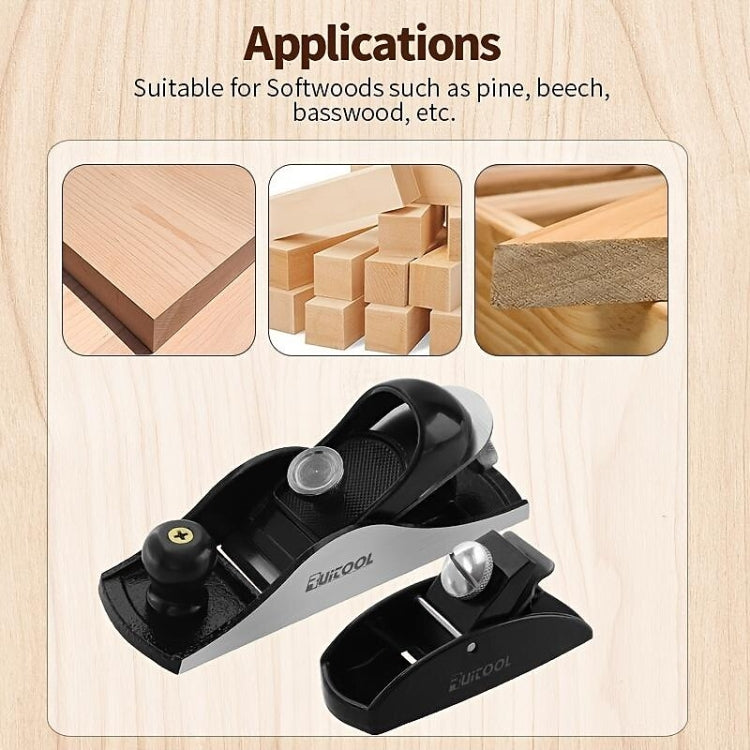 RUITOOL Medium Woodworking Planer Metal Short Planer Edge Trimming Chamfer Planer