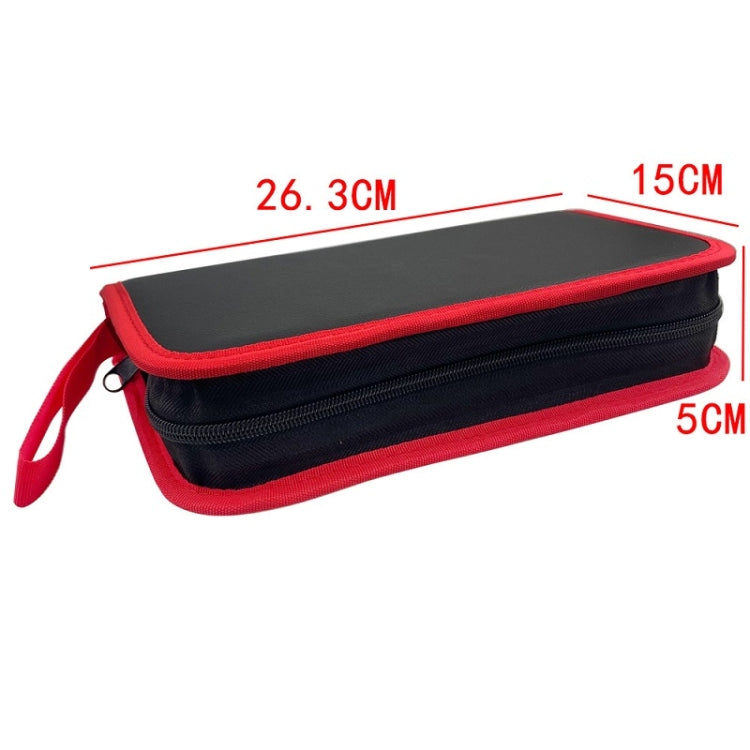 Household Electric Soldering Iron Welding Repair Tool Storage Leather Bag(Black)
