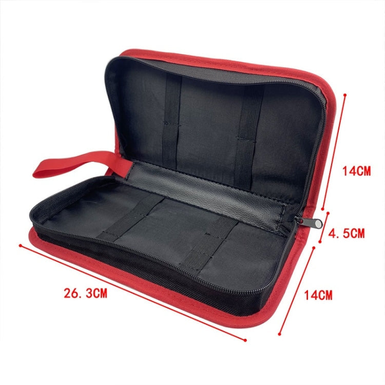 Household Electric Soldering Iron Welding Repair Tool Storage Leather Bag(Black)