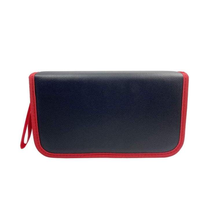 Household Electric Soldering Iron Welding Repair Tool Storage Leather Bag(Black)