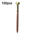 RUITOOL T25 100pcs Woodworking Screws Torx Self Tapping Screws 5 x 80mm