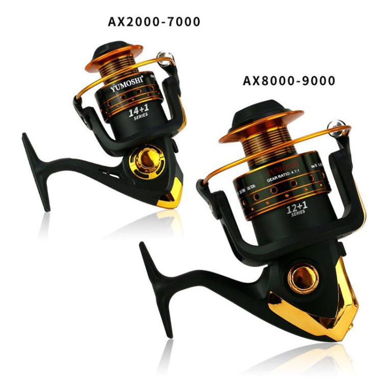 YUMOSHI AX9000 Metal Rocker Fishing Reel Spinning Reel