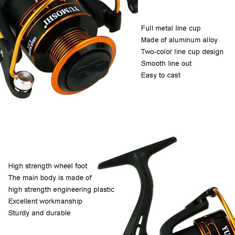 YUMOSHI AX5000 Metal Rocker Fishing Reel Spinning Reel