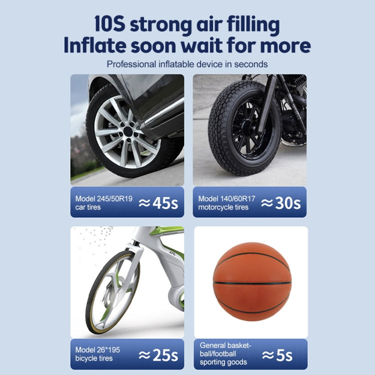SUITU   ST-9624C Wireless+DC+USB 150psi  Air Pump Intelligent Digital Display Car Bicycle Ball Electric Pump Cylinder