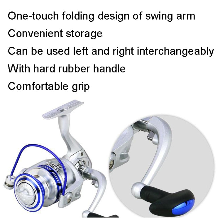 YUMOSHI AL2000 Metal Head Fish Line Wheel