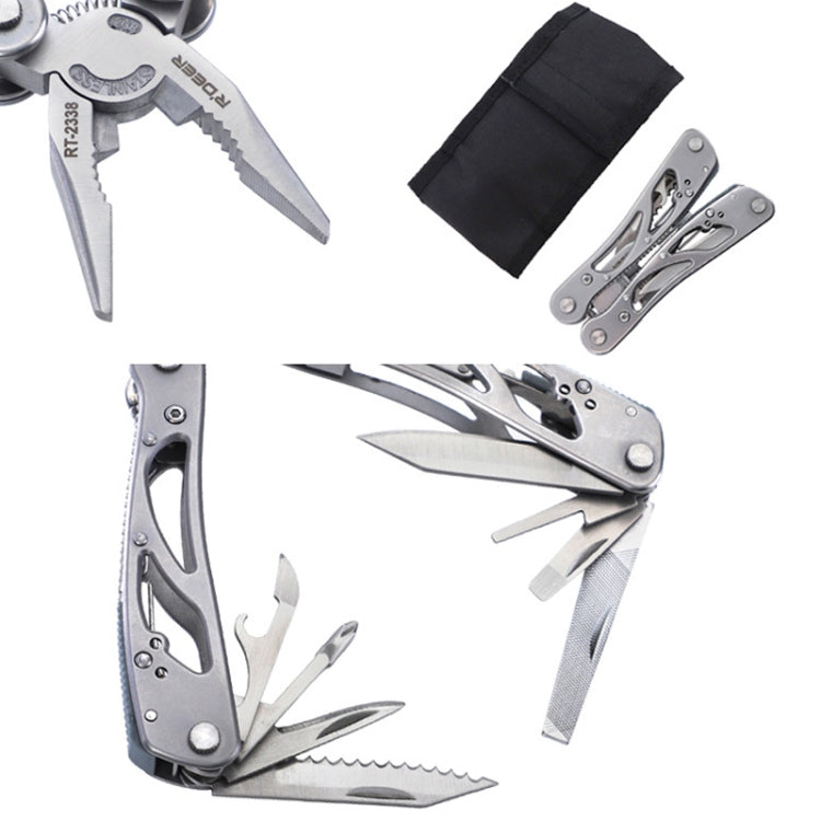 RDEER RT-2338 Multifunctional Pliers Folding Knife Outdoor Home Emergency Tool
