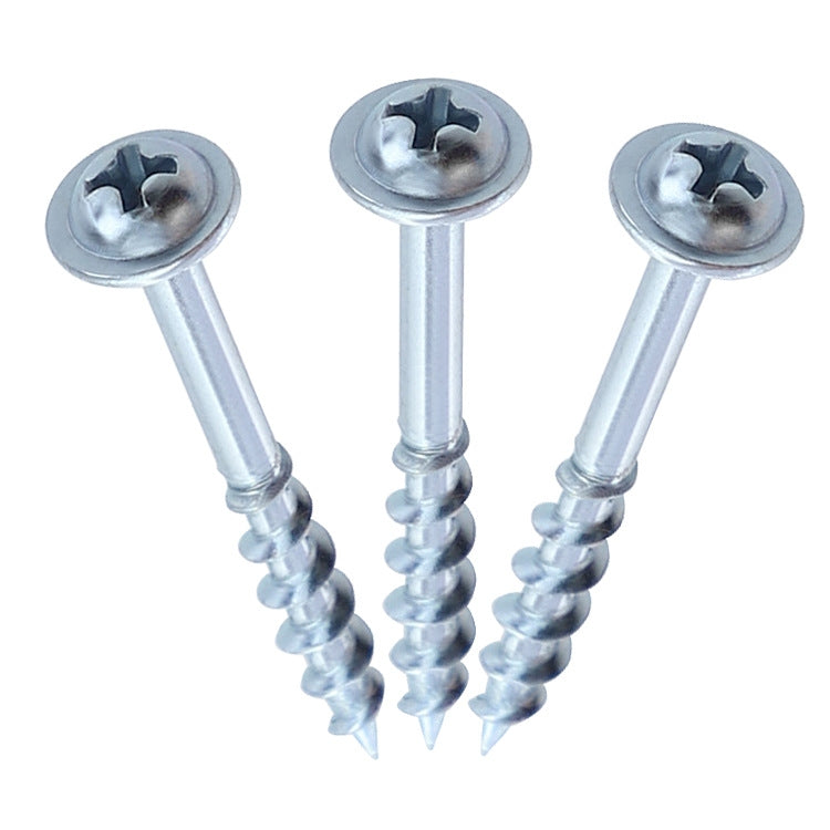 RUITOOL ST4 100pcs Woodworking Slant Hole Screws Half Tooth Self Tapping Phillips Bolt 32mm