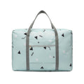 Travel Waterproof Foldable Storage Hand Luggage Bag(Blue Plaid)