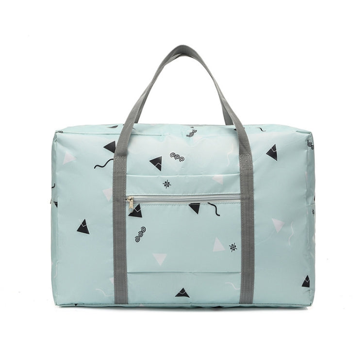Travel Waterproof Foldable Storage Hand Luggage Bag(Blue Plaid)