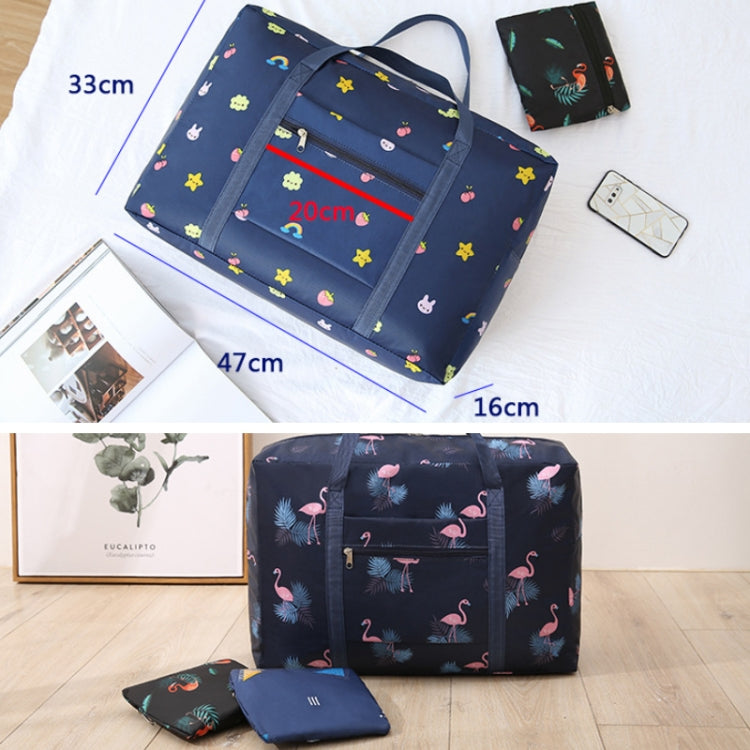 Travel Waterproof Foldable Storage Hand Luggage Bag(Pink Lamb)
