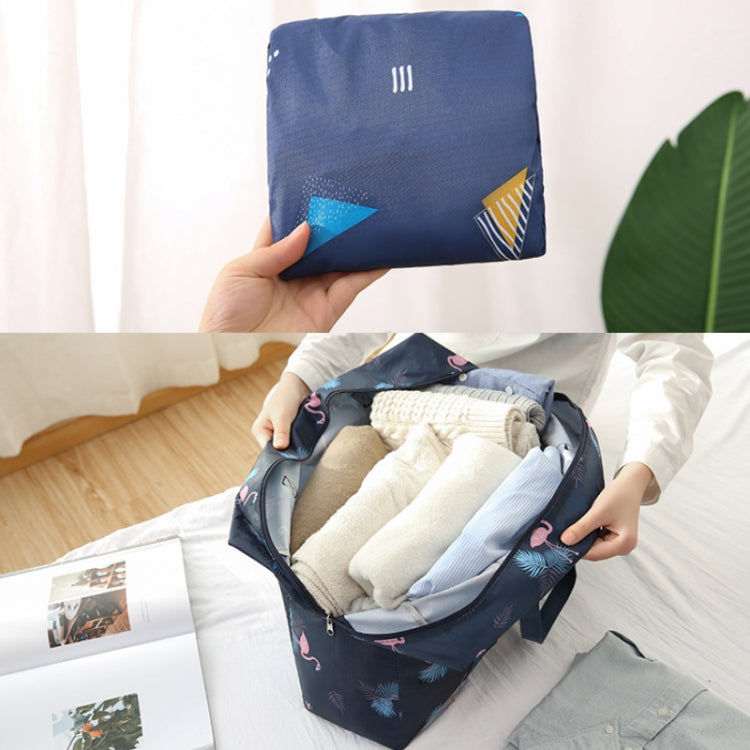 Travel Waterproof Foldable Storage Hand Luggage Bag(Pink Plaid)
