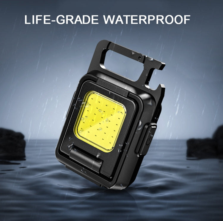 Double Sided COB Flashlight Mini Keychain Light Camping Light Without Stand