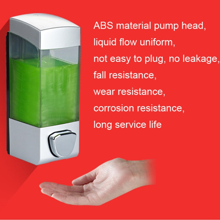 Double Head Wall Mounted Manual Press Soap Dispenser Shampoo Bottle Hand Wash Body Wash Dispenser, Color: Matte