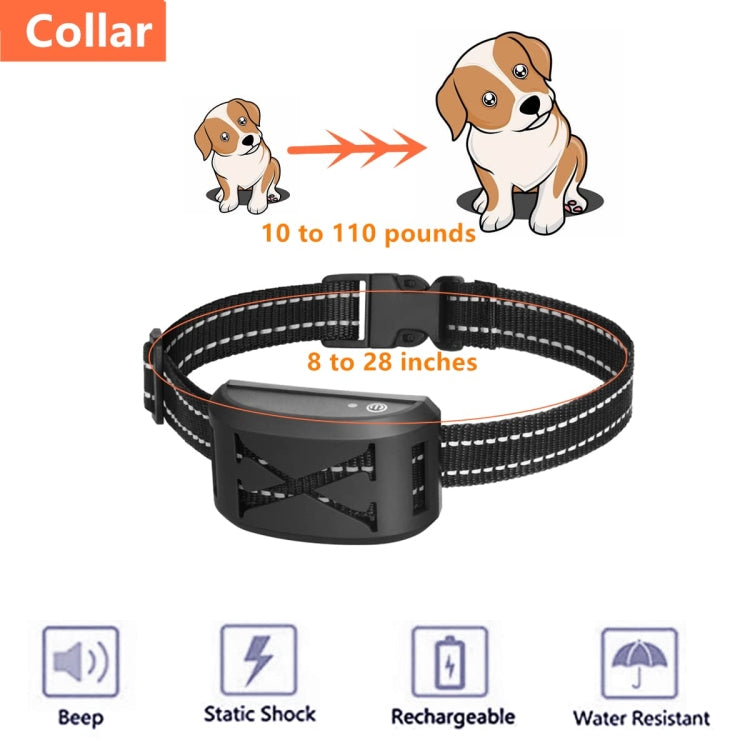 2-In-1 Electric Dog Fence & Remote Training Collar Adjustable Vibration & Shock For 3 Dogs(Black)
