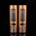 400ml Double Head Wall Mounted Manual Press Soap Dispenser Shampoo Bottle Hand Wash Body Wash Dispenser, Color: Champagne Golden