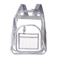 PVC Transparent Waterproof Backpack Student School Bag, Color: Large Light Grey