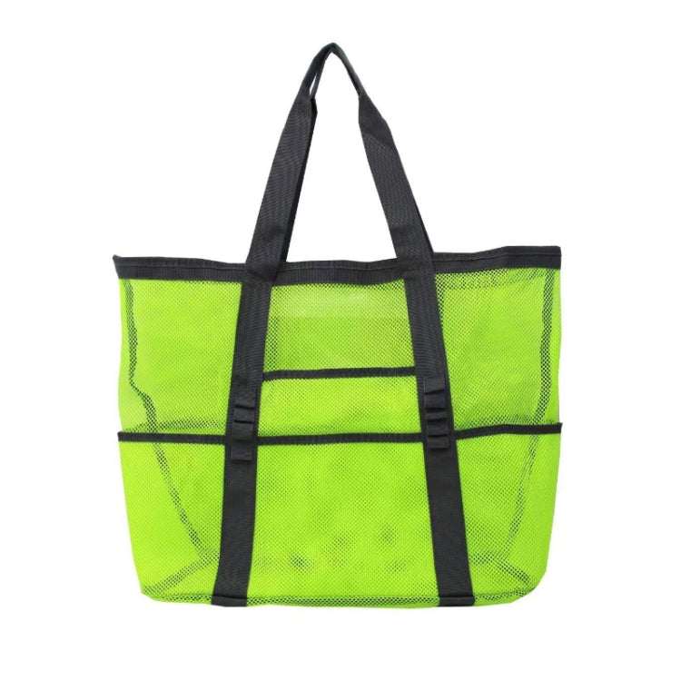 Large Capacity Mesh Swimming Tote Beach Bag(Fluorescent Green)