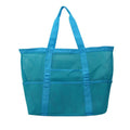 Large Capacity Mesh Swimming Tote Beach Bag(Sky Blue)