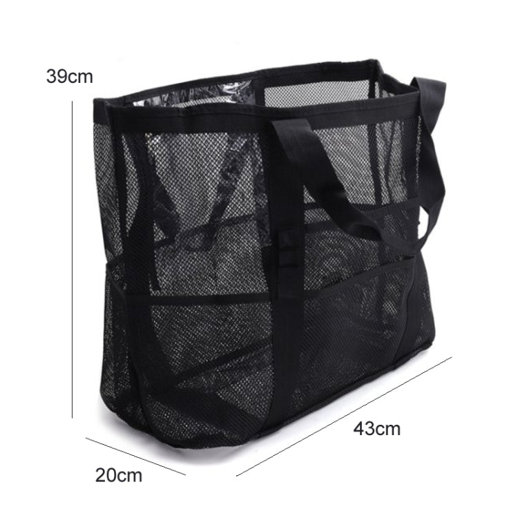 Large Capacity Mesh Swimming Tote Beach Bag(Fluorescent Green)