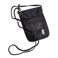 Anti-RFID Document Bag Card Radiation-proof Hanging Neck Chest Bag(Upgrade Black)