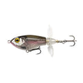 DF065 9g Double Paddle Tractor Surface Tether Roadrunner Fake Lure Long-distance Casting Lure(Transparent Brown)