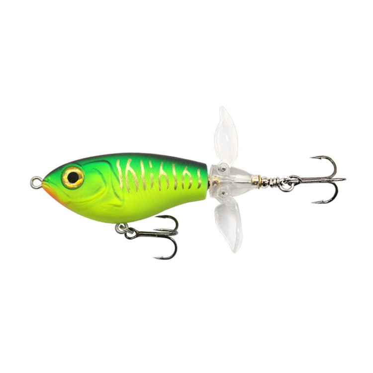 DF080 16g Double Paddle Tractor Surface Tether Roadrunner Fake Lure Long-distance Casting Lure(Tiger Pattern)