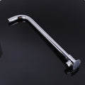 With Base Top Spray Rod Shower Tube Stainless Steel Shower Outlet Pipe Elbow, Size: 49.5cm
