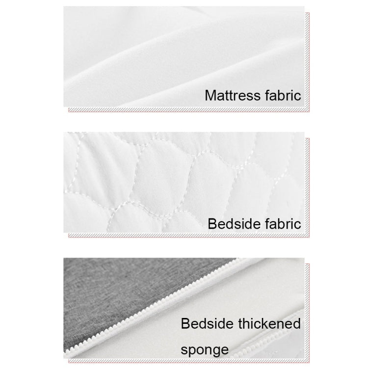 709 Portable Multifunctional Crib with Mosquito Net Folding Newborn Moveable Bed, Color: Gray White+Pillow