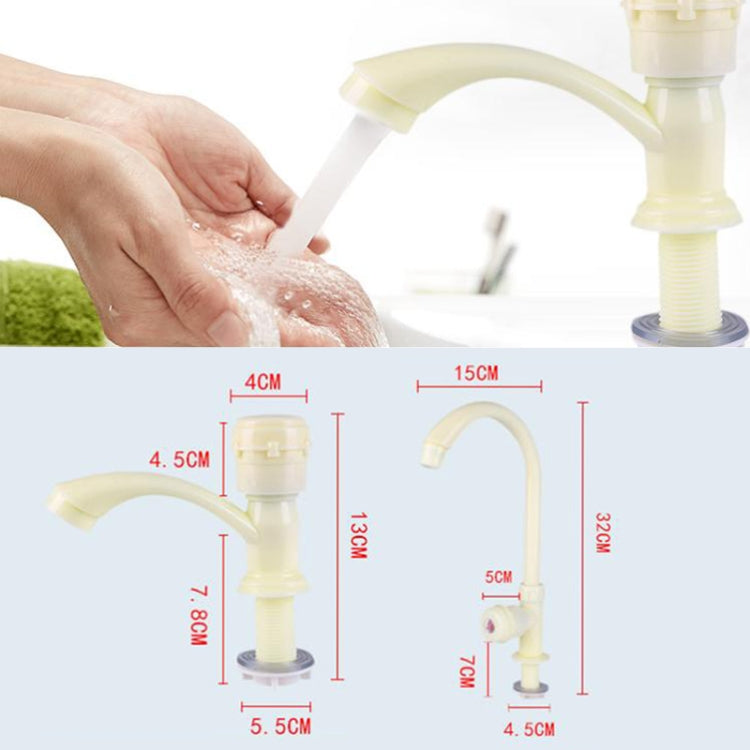 Plastic Kitchen Single Cold Sink Faucet Vertical Faucet, Specification: High Pole
