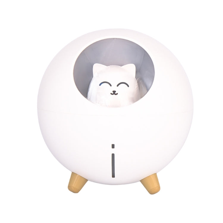 WT-TX5 USB Direct Insert Version Humidifier Mini Planet Cat Desktop Purifier(White)