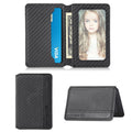 Multifunctional Mobile Phone Back Sticker Card Bag with Bracket Function(Black)