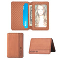 Multifunctional Mobile Phone Back Sticker Card Bag with Bracket Function(Brown)
