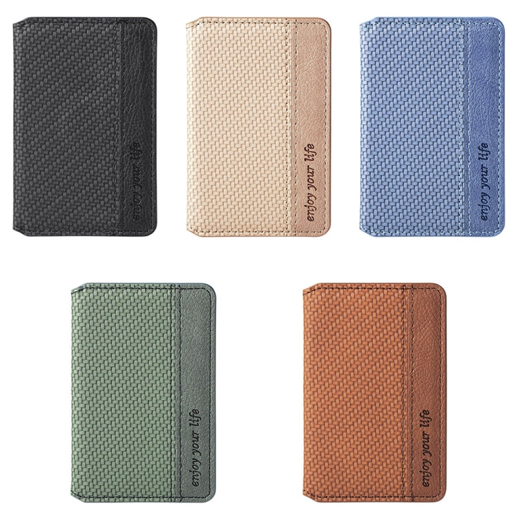 Multifunctional Mobile Phone Back Sticker Card Bag with Bracket Function(Green)