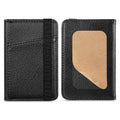 Multifunctional PU Leather Phone Back Sticker Card Bag With Bracket Function(Black)