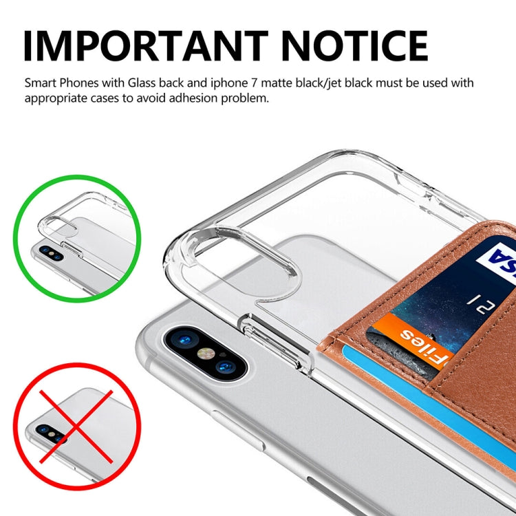 Multifunctional PU Leather Phone Back Sticker Card Bag With Bracket Function(Black)