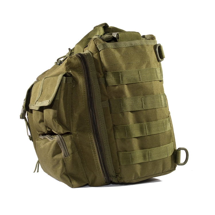 A025 Outdoor Messenger Shoulder Computer Bag Sports Cycling Waterproof Bag(Jungle Camouflage)