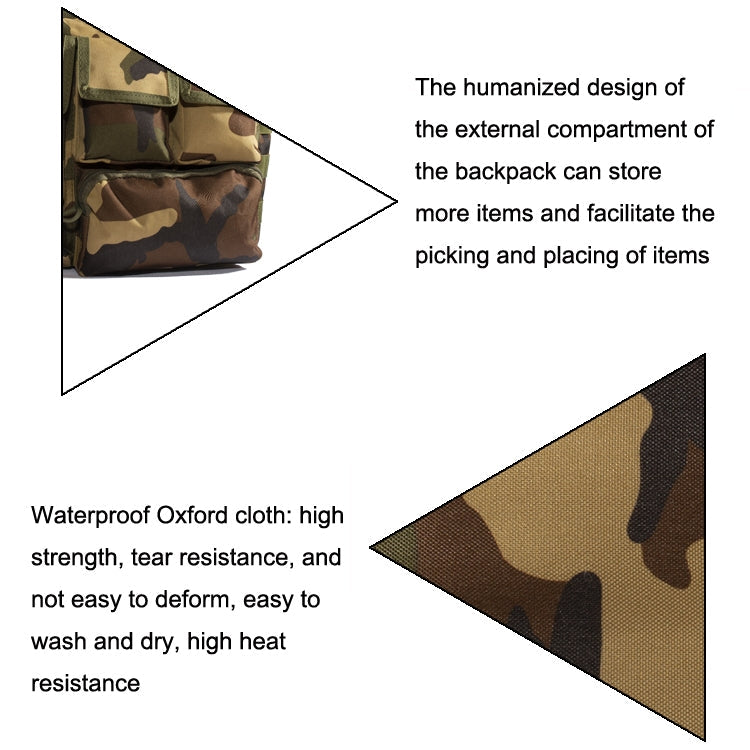 A025 Outdoor Messenger Shoulder Computer Bag Sports Cycling Waterproof Bag(Jungle Camouflage)