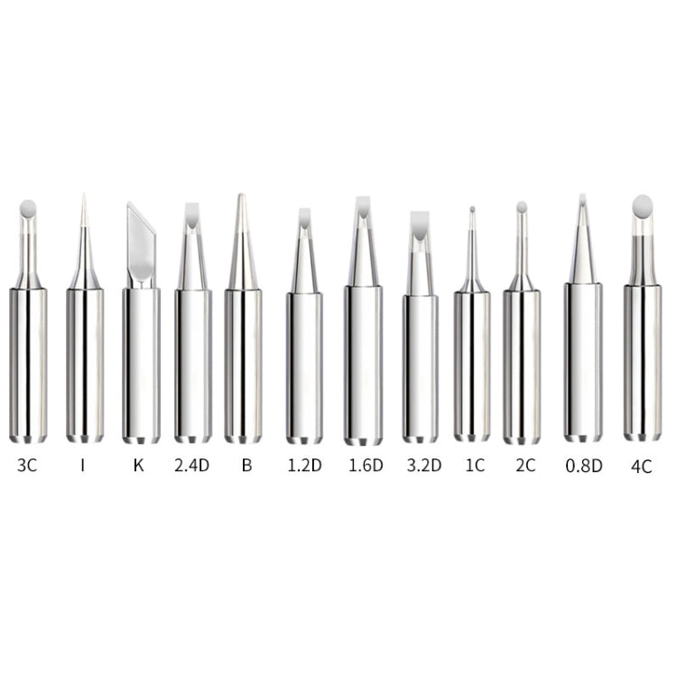 12-in-1  900M-T Internal Heating Soldering Iron Tip  for 936 Sleeve Casing