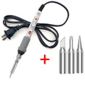 4pcs Set 100W  220V High-power Electric Soldering Iron Adjustable Temperature Soldering Tool US Plug
